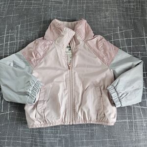 EUC OshKosh B'gosh Girls Fleece Lined Windbreaker Jacket, 3T